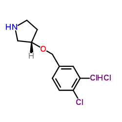 (S)-3-(3,4-Dichloro-benzyloxy)-pyrrolidine hydrochloride图片