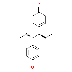 3-(cyclohex-3-en-1-on-4-yl)-4-(4-hydroxyphenyl)hexane Structure