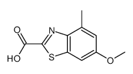 2-Benzothiazolecarboxylicacid,6-methoxy-4-methyl-(9CI) Structure