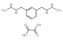 1-methyl-2-[[3-[(2-methylhydrazinyl)methyl]phenyl]methyl]hydrazine,oxalic acid Structure