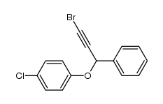1-((3-bromo-1-phenylprop-2-yn-1-yl)oxy)-4-chlorobenzene Structure