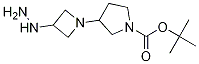 N1-BOC-3-(3-hydrazinylazetidin-1-yl)pyrrolidine structure