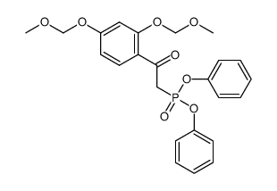 diphenyl 2-[2,4-bis(methoxymethoxy)phenyl]-2-oxoethylphosphonate Structure