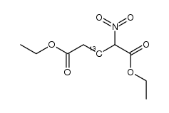 diethyl 2-nitropentanedioate-3-13C结构式