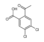 2-acetyl-4,5-dichlorobenzoic acid结构式