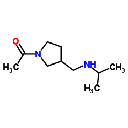 1-{3-[(Isopropylamino)methyl]-1-pyrrolidinyl}ethanone Structure