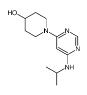 1-(6-Isopropylamino-pyrimidin-4-yl)-piperidin-4-ol structure