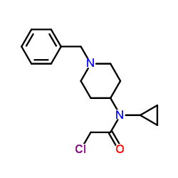 N-(1-Benzyl-4-piperidinyl)-2-chloro-N-cyclopropylacetamide Structure