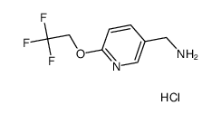 [6-(2,2,2-Trifluoroethoxy)Pyridin-3-Yl]Methanamine Hydrochloride Structure