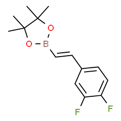 (E)-2-(3,4-difluorostyryl)-4,4,5,5-tetramethyl-1,3,2-dioxaborolane Structure