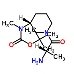 2-Methyl-2-propanyl [(3R)-1-alanyl-3-piperidinyl]methylcarbamate结构式