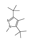 1,4-dimethyl-3,5-di-t-butylpyrazole结构式