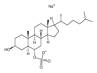 3-hydroxycholestan-6-yl sulfate结构式