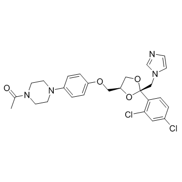 (+)-Ketoconazole structure