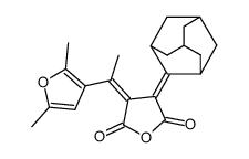 (Z)-adamantylidene(1-(2,5-dimethyl-3-furyl)ethylidene)succinic anhydride结构式