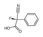 (R)-(+)-α-cyano-α-fluorophenylacetic acid结构式