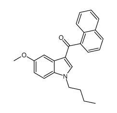 (1-butyl-5-methoxy-1H-indol-3-yl)(naphthalen-1-yl)methanone Structure