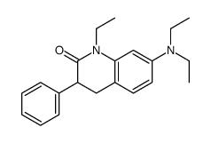7-(diethylamino)-1-ethyl-3-phenyl-3,4-dihydroquinolin-2-one结构式