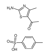 Toluene-4-sulfonic acid; compound with 1-(2-amino-4-methyl-thiazol-5-yl)-ethanone结构式