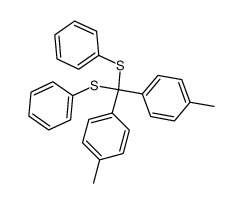 bis(phenylthio)di-p-tolylmethane Structure