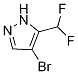4-broMo-5-(difluoroMethyl)-1H-pyrazole Structure