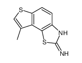 (7CI,8CI)-2-氨基-8-甲基-噻吩并[2,3-g]苯并噻唑结构式