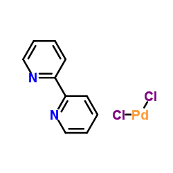2,2'-Bipyridine-dichloropalladium (1:1) Structure