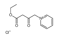 ethyl 3-oxo-4-pyridin-1-ium-1-ylbutanoate,chloride结构式
