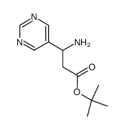 1,1-dimethylethyl β-amino-5-pyrimidinepropanoate结构式