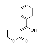 ethyl 3-hydroxy-3-phenylprop-2-enoate结构式