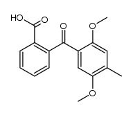 2-(2,5-dimethoxy-4-methylbenzoyl)benzoic acid结构式