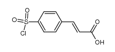 4-chlorosulfonylcinnamic acid Structure