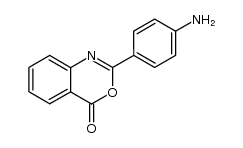 2-(4-aminophenyl)-4H-benzo[d][1,3]oxazin-4-one结构式