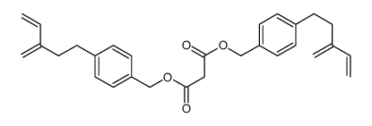 bis[[4-(3-methylidenepent-4-enyl)phenyl]methyl] propanedioate结构式
