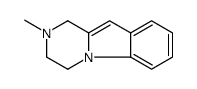 2-methyl-3,4-dihydro-1H-pyrazino[1,2-a]indole结构式