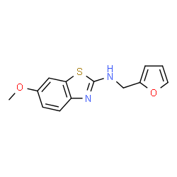N-(2-Furylmethyl)-6-methoxy-1,3-benzothiazol-2-amine结构式