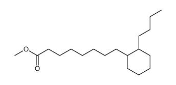 2-Butylcyclohexaneoctanoic acid methyl ester Structure