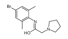 N-(4-bromo-2,6-dimethylphenyl)-2-pyrrolidin-1-ylacetamide Structure