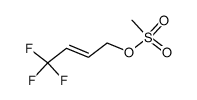 (E)-4,4,4-trifluorobut-2-en-1-yl methanesulfonate结构式