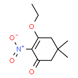 2-Cyclohexen-1-one,3-ethoxy-5,5-dimethyl-2-nitro-(9CI) Structure