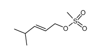 (E)-4-methylpent-2-enyl methanesulfonate结构式