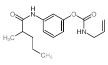 [3-(2-methylpentanoylamino)phenyl] N-prop-2-enylcarbamate Structure