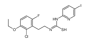 1-[2-(2-chloro-3-ethoxy-6-fluorophenyl)ethyl]-3-(5-iodopyridin-2-yl)thiourea Structure