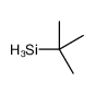 (2-Methyl-2-propanyl)silane结构式