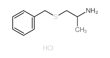 2-Propylamine, 1-benzylthio-, hydrochloride Structure