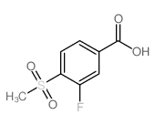 3-Fluoro-4-(methylsulphonyl)benzoic acid Structure