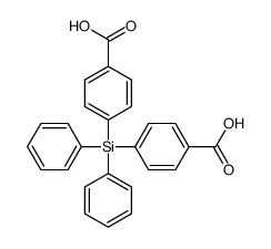 4-[(4-carboxyphenyl)-diphenylsilyl]benzoic acid结构式