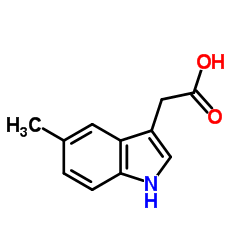 2-(5-Methyl-1H-indol-3-yl)acetic acid structure