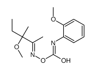 [(Z)-(3-methoxy-3-methylpentan-2-ylidene)amino] N-(2-methoxyphenyl)carbamate结构式