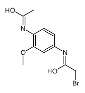 N-(4-acetamido-3-methoxyphenyl)-2-bromoacetamide结构式